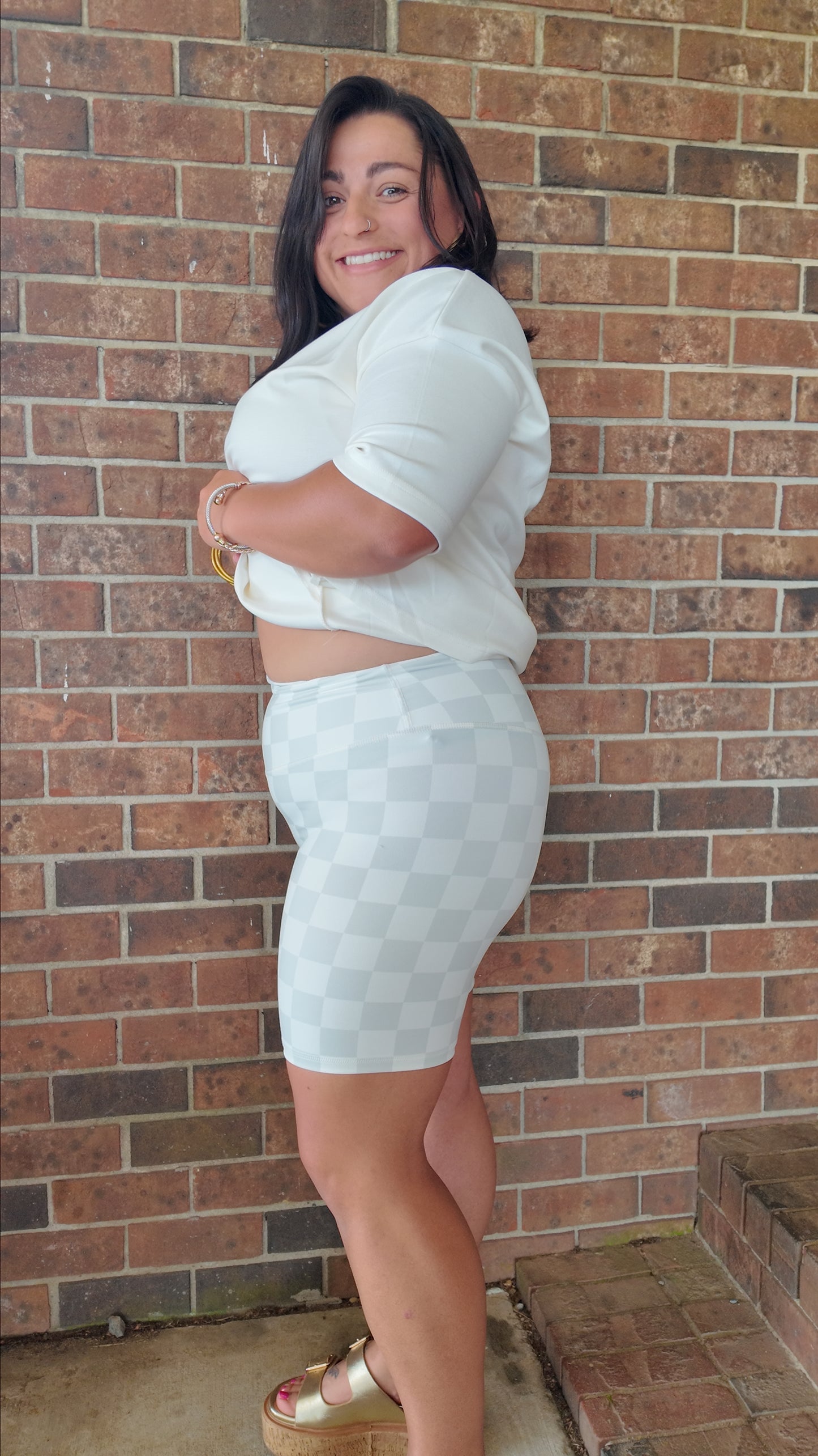 Rooted in Comfort Biker Shorts- Grey