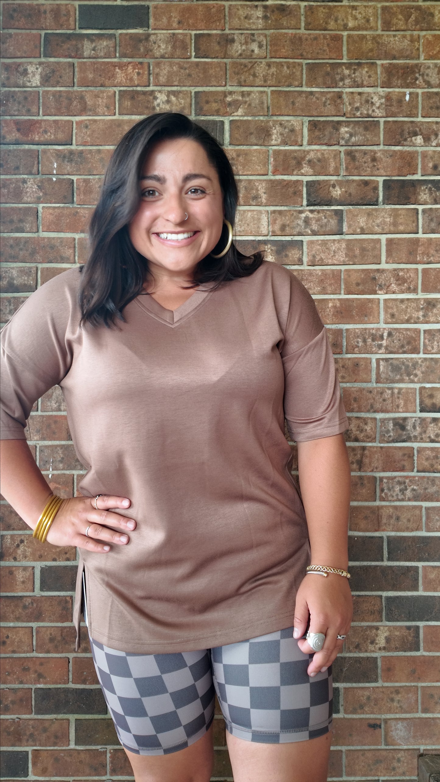 Rooted in Comfort Tee- Chocolate