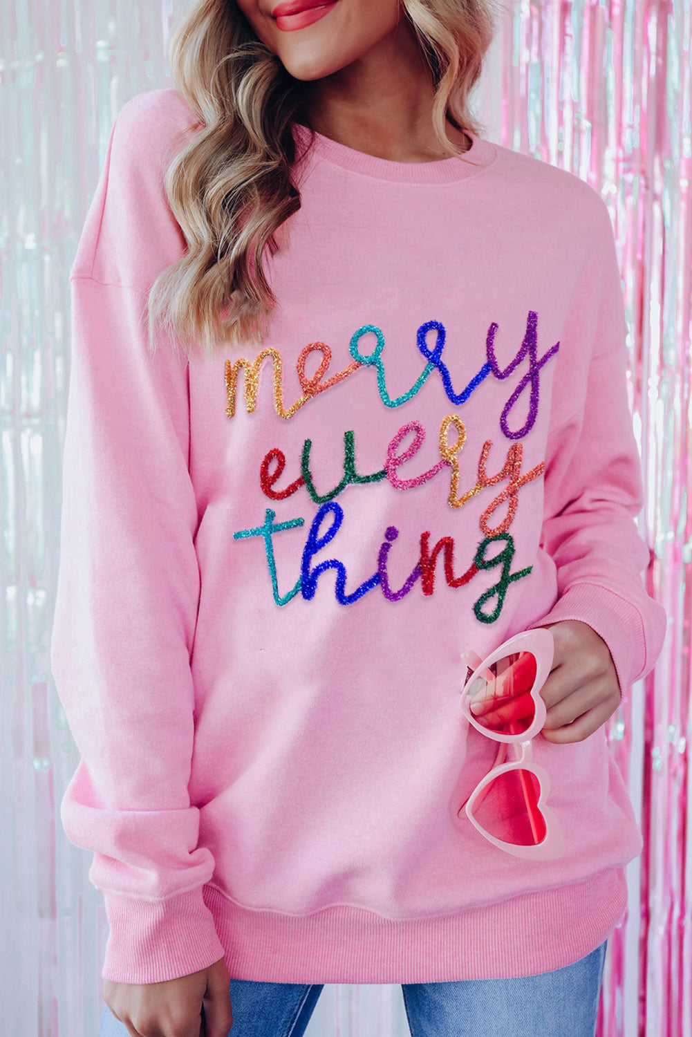 Letter Graphic Dropped Shoulder Sweatshirt